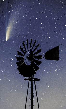 Windmill with Comet