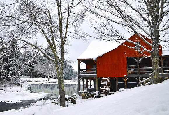 Weston Mill In Winter